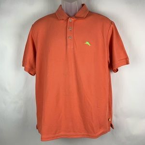Tommy Bahama Men's Polo Orange Medium Stretchable